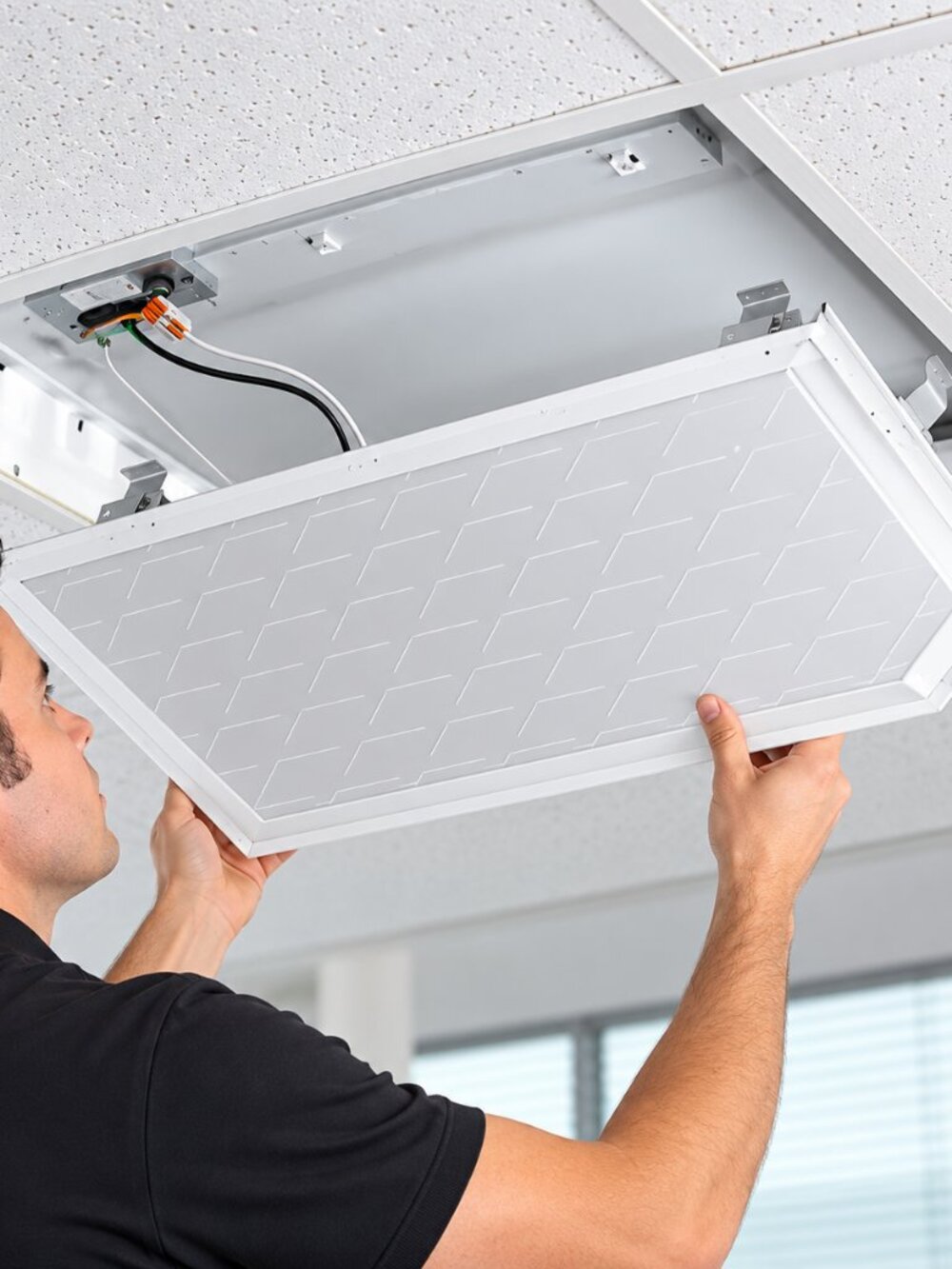 LED Field Adjustable Retrofit Panel Light 2x2 1x4 2x4 Dimmable Ceiling